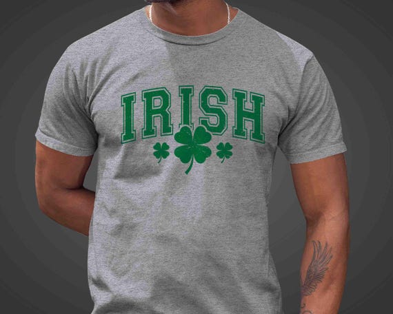 Men's Irish St. Patrick's Day Shirt Shamrock Clover Lucky Patty's TShirt Green Festive St. Pat T-Shirt Irish Holiday Teacher Unisex Gift