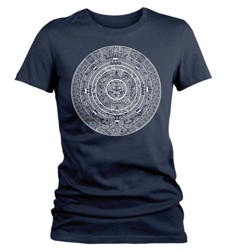 Women's Mayan Calendar Tshirt Aztec Shirts Native Shirt Etsy