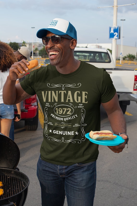 1972 Vintage T Shirt, Birthday Gift Tee. Retro Style Shirt. 1972 Vintage T Shirt, Birthday Gift Tee. Retro Style Shirt.