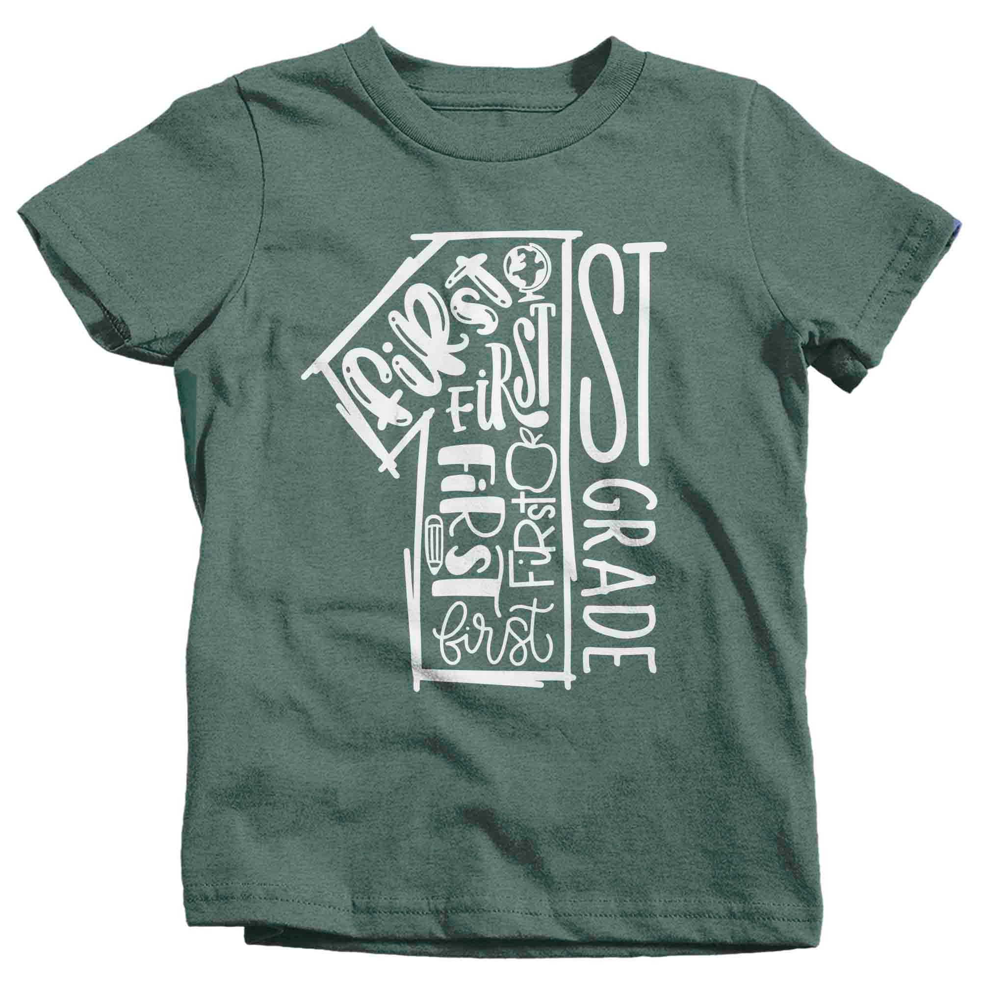Kids Cute First Grade Shirt Typography T Shirt Cool Tee | Etsy