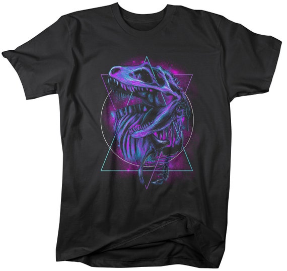 Men's T-Rex T-Shirt Tyrannosaurus Rex Tee Cool Abstract Dinosaur Shirt Graphic Tee