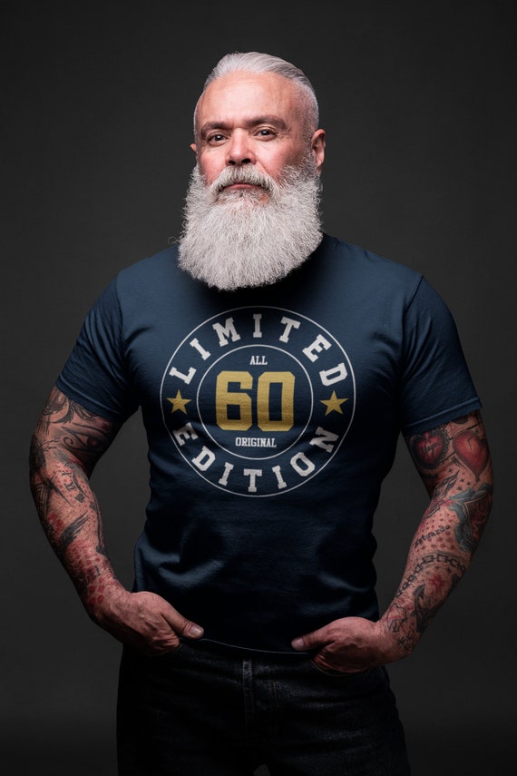 Men's 60th Birthday Shirt Limited Edition 60 Birthday T-Shirt Sixty Shirt Gift Idea All Original Graphic Tee Vintage Shirt Man Unisex