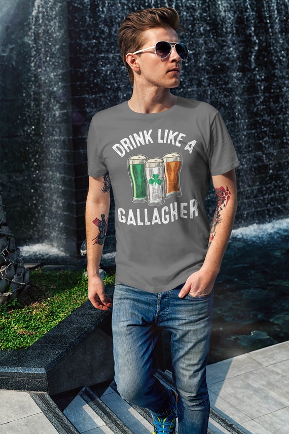 Men's Personalized Irish Shirt Drink Like Your Name Custom Shirt St Patrick's Day T Shirt Drinking Shirt Unisex Man Beer Tee