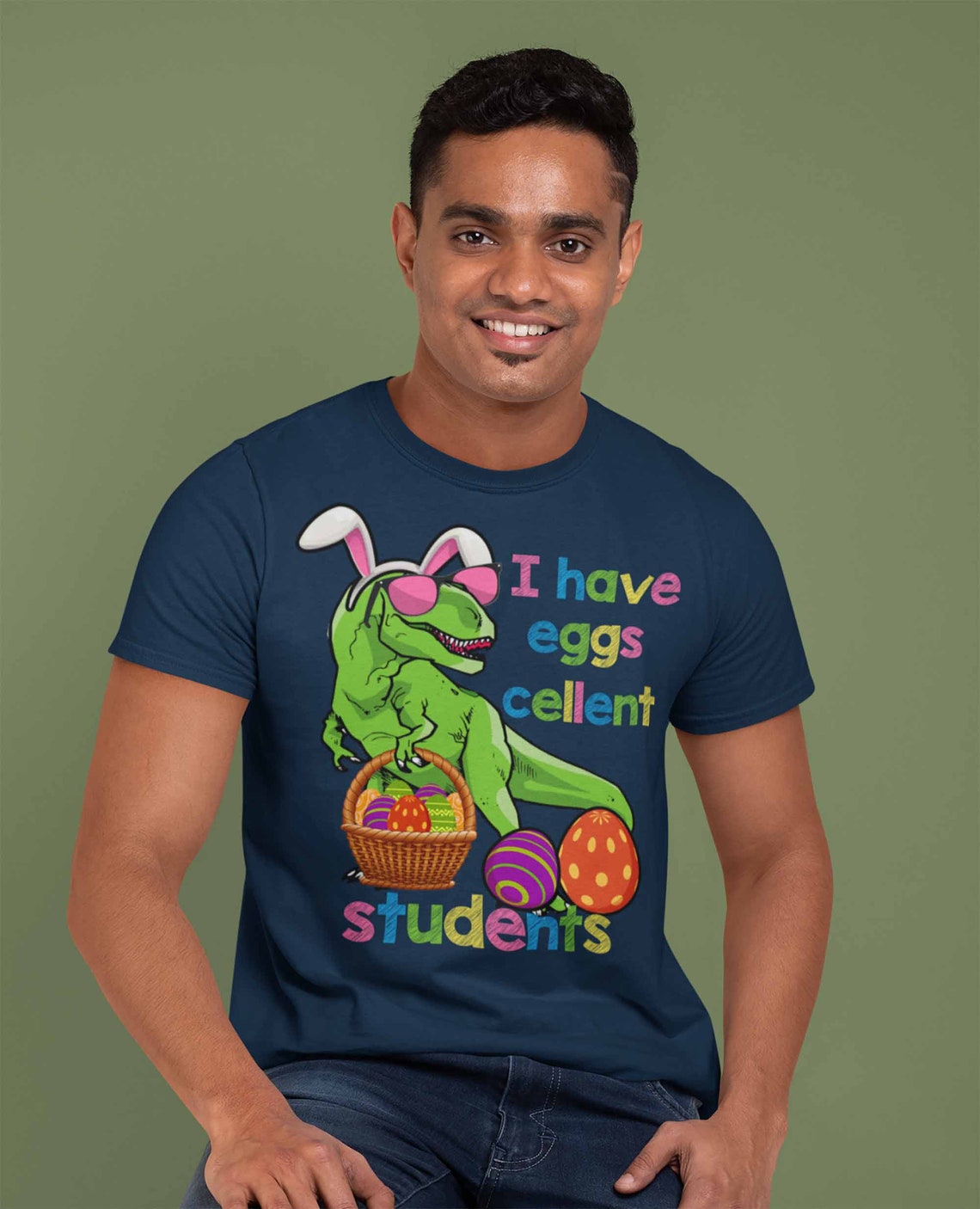 Men's Funny Easter T Shirt Easter Teacher Shirt Funny T Etsy