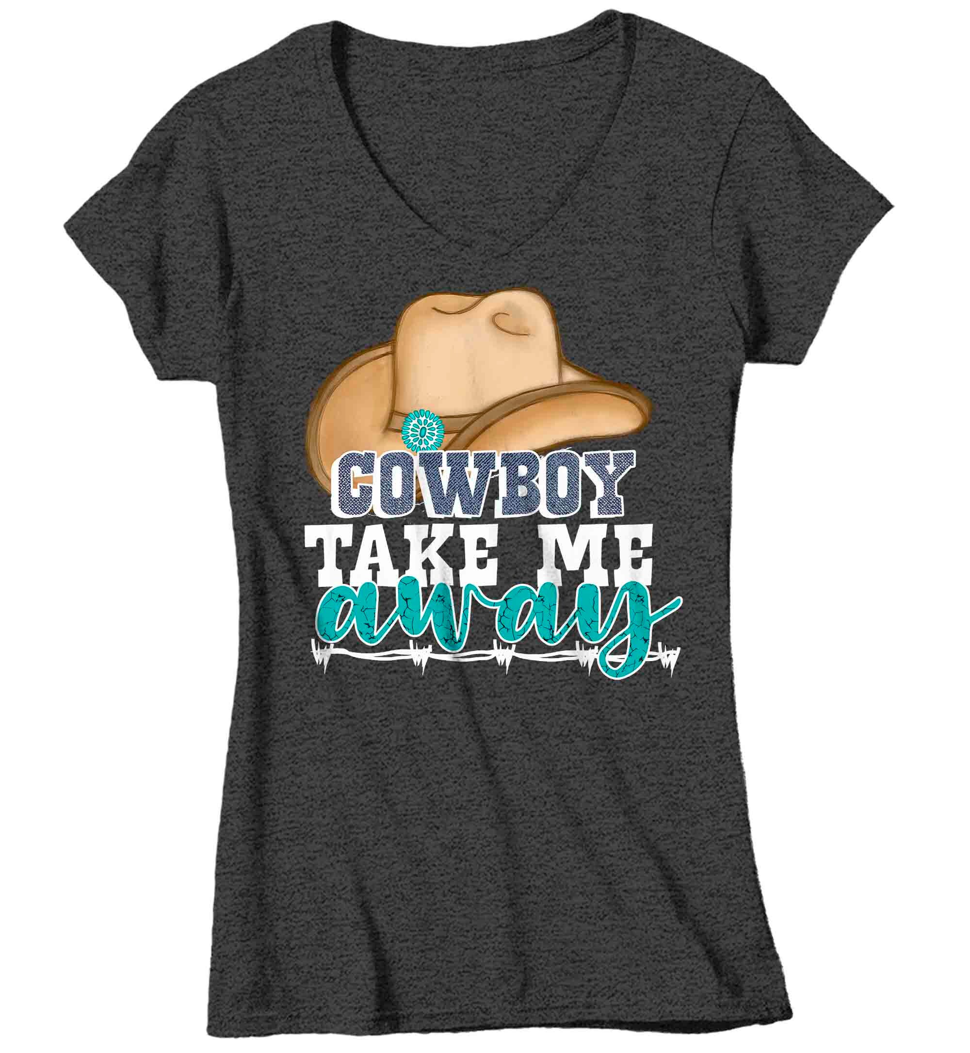 Women's Funny Cowboy Shirt Take Me Away T Shirt Western | Etsy