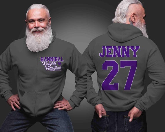 Personalized Volleyball Zip Up Hoodie: Custom Team Jersey Jacket