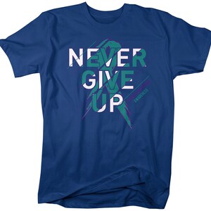 Men's Suicide Prevention T Shirt Never Give up Suicide Shirts Teal ...