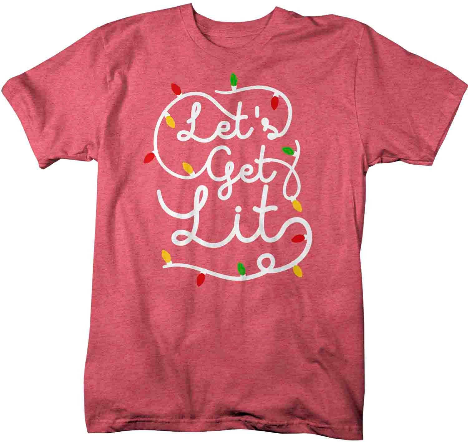 let's get lit shirt christmas