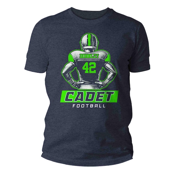 Men's Senior Football TShirt Personalized Football Player Dad Shirt Personalized Homecoming Team Shirt Custom Unisex Gift Idea Player Tee