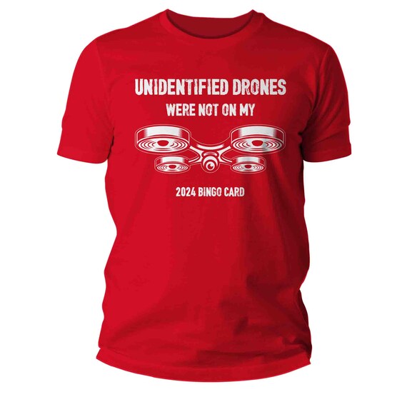 Men's Funny Drone Shirt New Jersey NJ UFO UAP T Shirt Flying Object Unidentified Mystery Flies 2024 Unisex Soft Bingo Card Conspiracy Tee