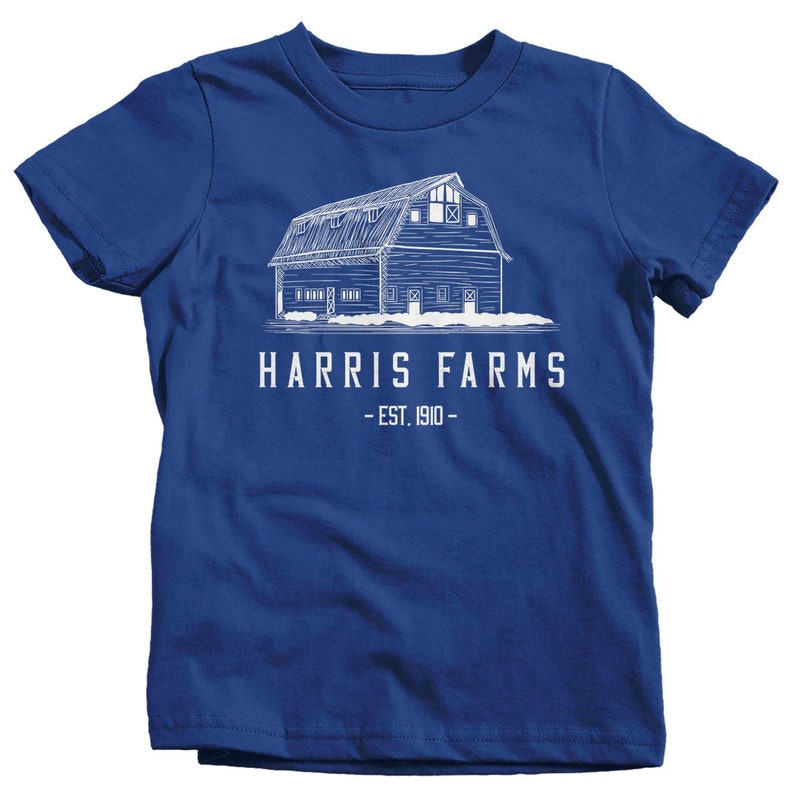 Kids Personalized Farm T Shirt Minimalist Shirt Barn Shirt Etsy