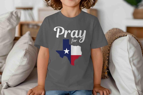 Kids Pray For Texas Shirt Texas TShirt Prayer Christian T Shirt Gift Idea For Him Texas Pride State Gift Tee TX Southern Gift Unisex Youth