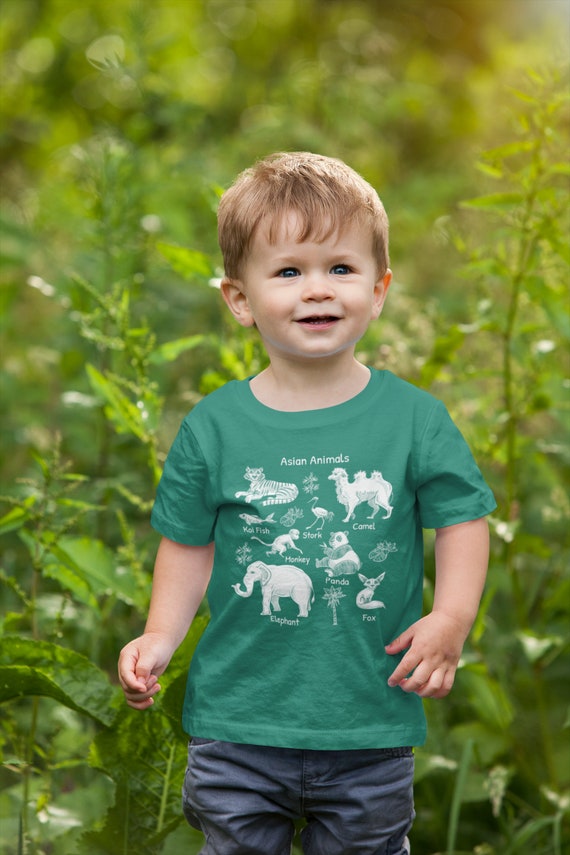 Kids Asian Animals Shirt Reference T Shirt Types Kinds TShirts Species Continent Learning Biologist Gift Idea Youth Unisex