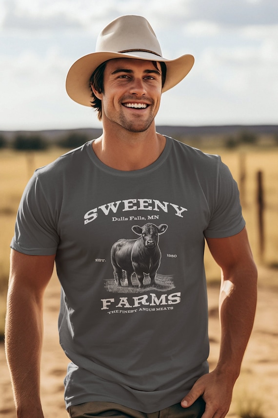 Men's Personalized Farm T Shirt Vintage Farming Shirt Personalized Farm Black Angus Cow Bull Steer Shirts Custom Farm Gift Idea Unisex Tee