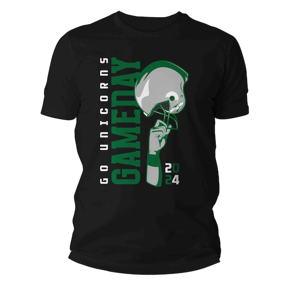 Men's Custom Football TShirt Personalized Football Game Day Shirt Personalized Football Team Shirt Custom Senior Unisex Gift Idea Player Tee