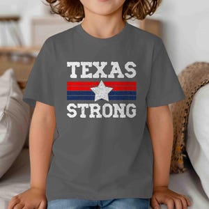 Kids Texas Strong Shirt Texas TShirt Vintage Patriotic T Shirt Gift Idea For Him Texas Pride State Gift Men Tee TX Southern Unisex Youth