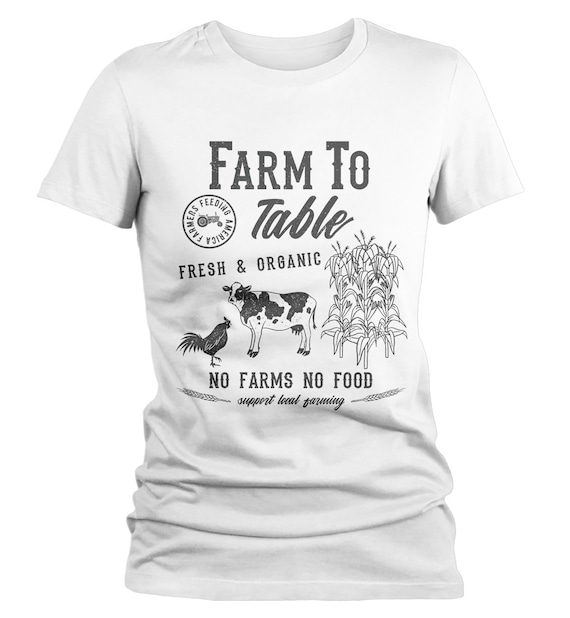 vintage cow and chicken shirt