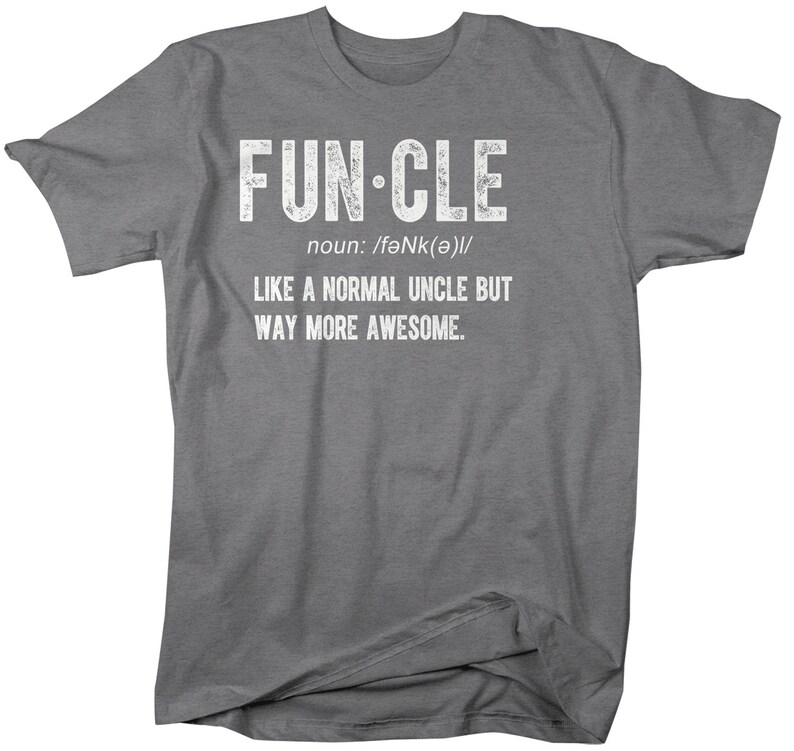 Men's Funny Uncle Tshirt Funcle Shirt Gift Ideas Uncles Etsy