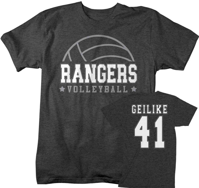 Men's Personalized Volleyball T Shirt Custom Volleyball Etsy