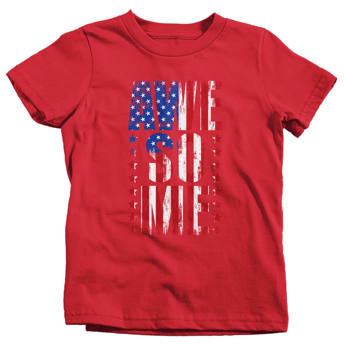 Kids Flag T Shirt Awesome Shirt USA Patriotic TShirt Flag Etsy