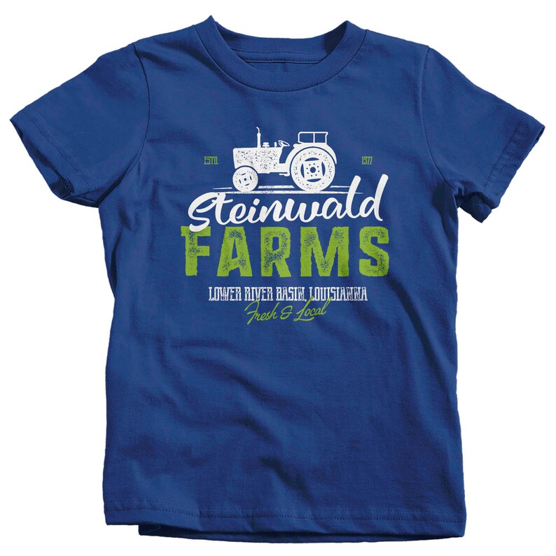 Kids Personalized Farm T Shirt Vintage Farming Shirt Personalized Farm Tractor Shirts Custom Farm T Shirt Boys Girls Youth image 7