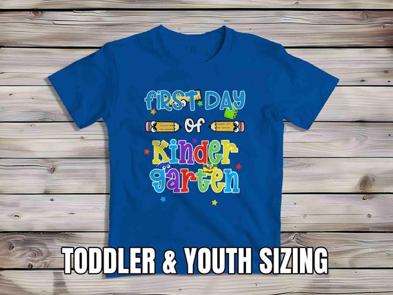 Kids First Day Of Kindergarten Shirt Back To School TShirt T-Shirt Grade K 1st Day Cute Kindergarten T Shirt Children's School Youth Gift