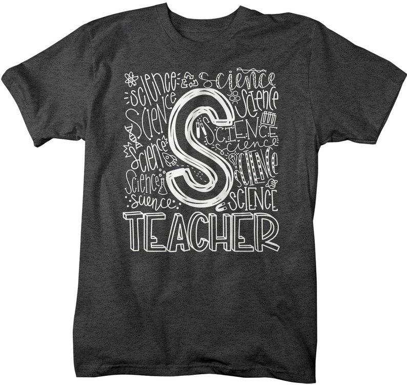 Men's Science Teacher T Shirt Science Typography T Shirt Etsy