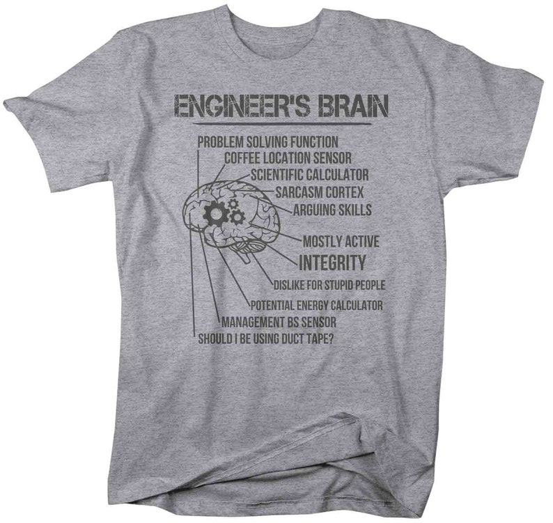 Men's Funny Engineer T Shirt Engineering Shirts Engineer Etsy