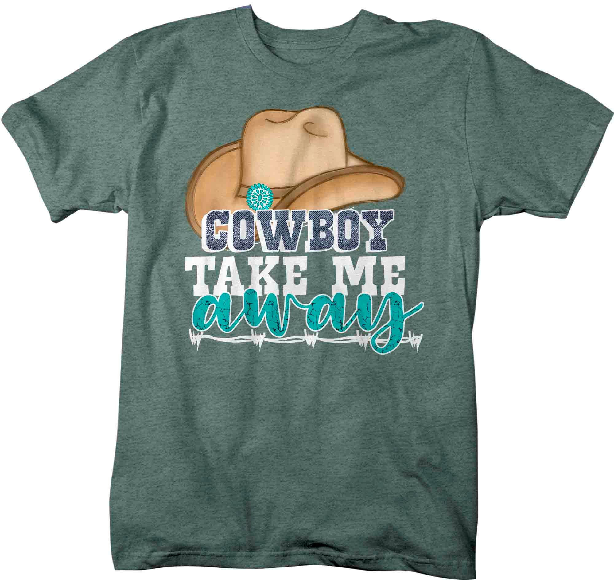 Men's Funny Cowboy Shirt Take Me Away T Shirt Western Tee Etsy