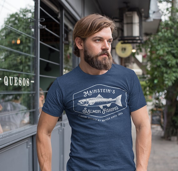 Camiseta de pesca de salmón personalizada para hombre, camisa de pesca de  salmón Vintage, regalo para hombre, camisas de salmón personalizadas -   México