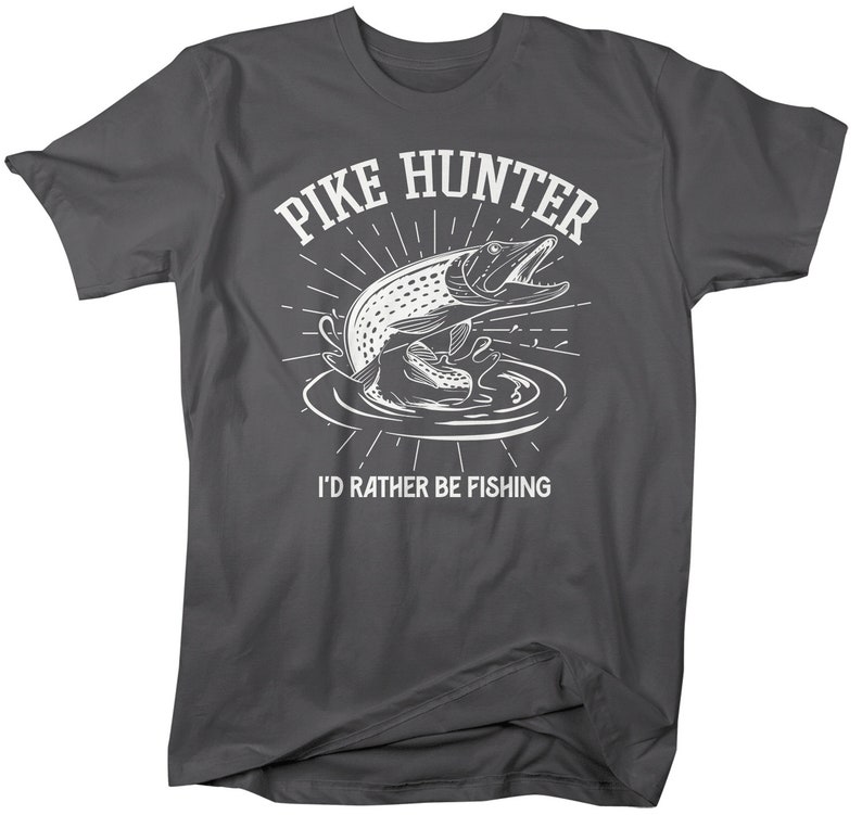 Men's Pike Hunter Fishing Shirt Pike Fishing Tshirt Etsy