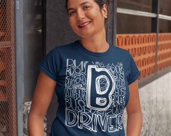 Clothing Tee Shirt Proud Bus Driver Mom Shirt