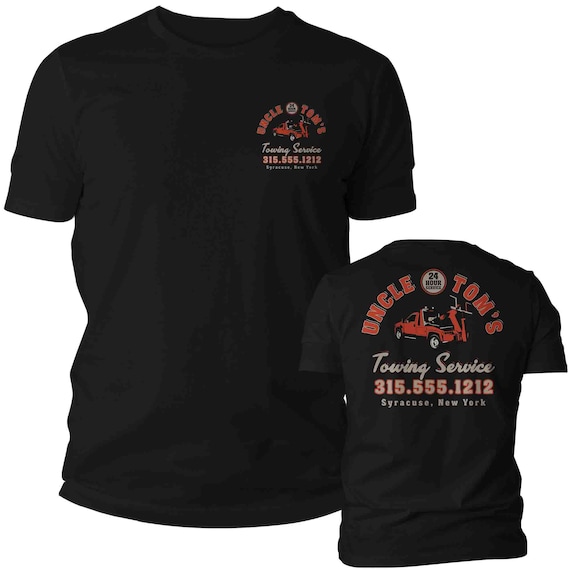 Men's Custom Towing Shirt Personalized Trucking Tow Company Recovery Tee Logo Truck Transportation Shirt T-Shirt Name Business Unisex