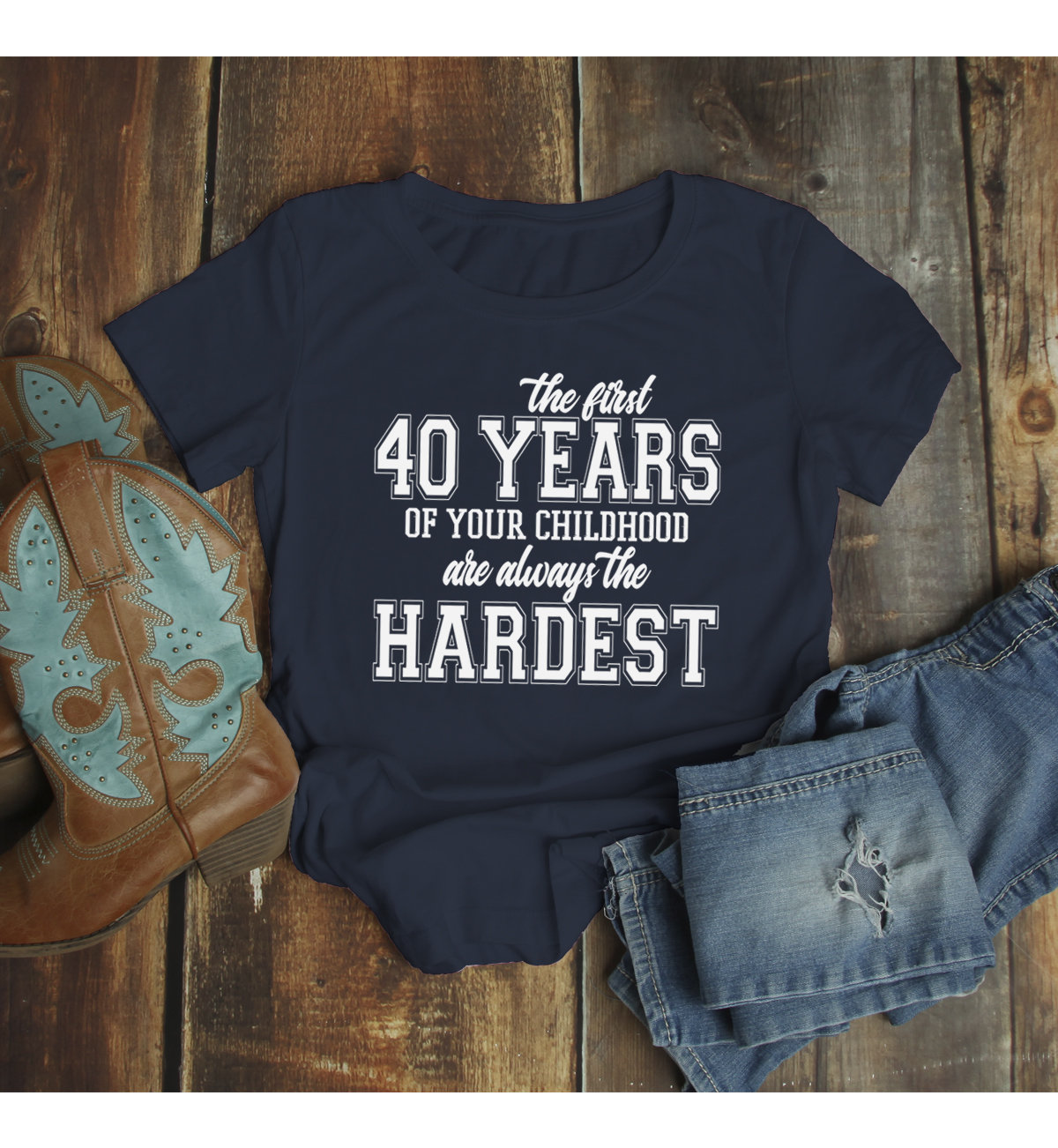 It Took Me 40 Years To Look This Good Ladies T Shirt 40th Birthday Present Funny 