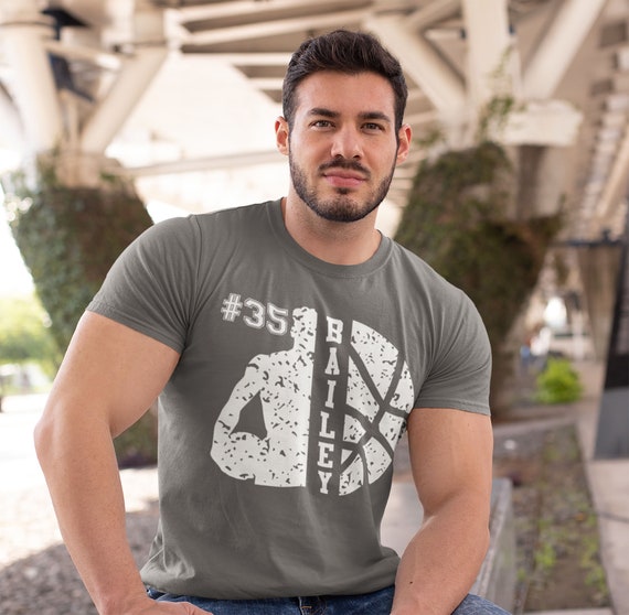 Men's Personalized Basketball T Shirt Custom Basketball Shirts Basketball Dad T Shirt Personalized Shirts