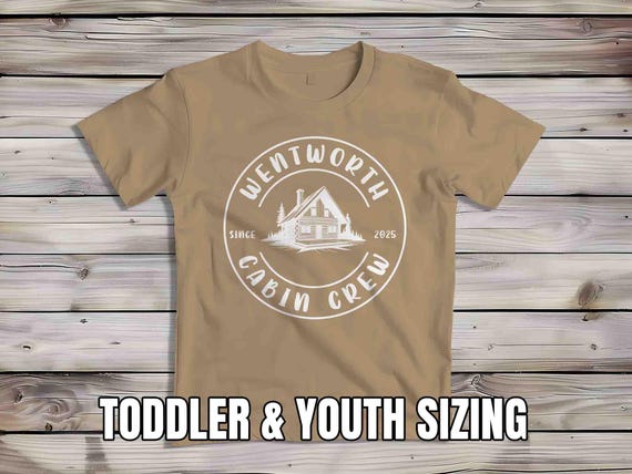 Kids Custom Cabin TShirt Personalized Camp Shirt Camping TShirt Farming T-Shirt Woods Camper Custom Name Adventure Trip Shirts Unisex Youth