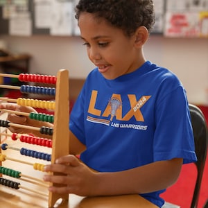 Kids Personalized Lacrosse T Shirt Custom LAX Lacrosse Child Shirt Personalized TShirt Customizable Lacrosse Player Apparel Unisex Youth