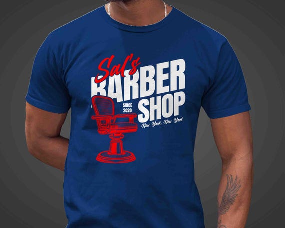 Men's Custom Barbershop Shirt Personalized Barber Company Hair Chair Cut Shave Fades Vintage T Shirts Logo Business TShirt Unisex For Men