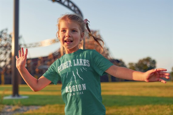 Kids Finger Lakes Shirt Boater T Shirt Fisherman Boating Fishing Skaneateles Life Vacation Seneca Cayuga Tee Gift Youth Unisex