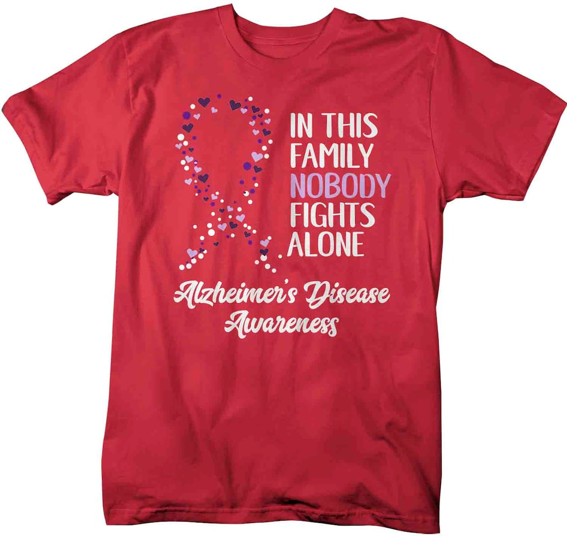 Men's Alzheimer's T Shirt Alzheimer's Nobody | Etsy