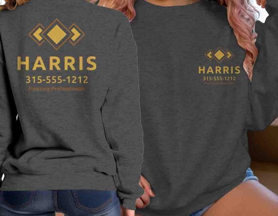 Men's Custom Sweatshirt Flooring Personalized Tile Company Install Ceramic Floor Crewneck Installation Contractor Logo Business Unisex