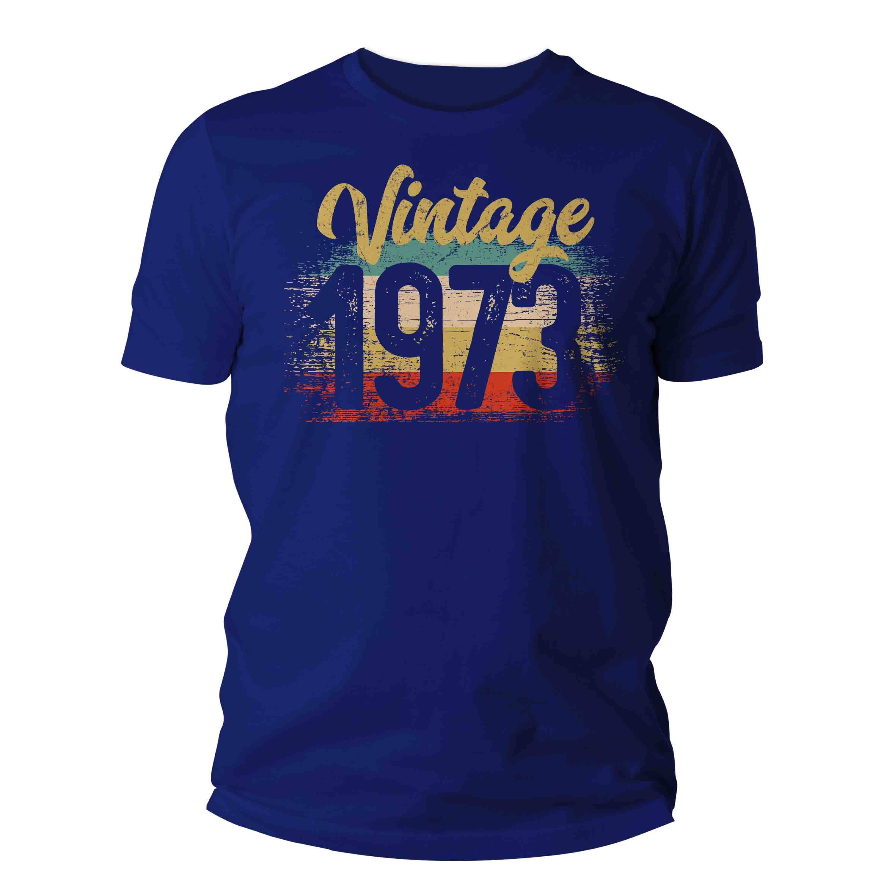 Discover Vintage 1973 Birthday T Shirt, 50th Birthday Shirt