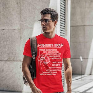 Funny Engineer Brain T-Shirt: Engineering Student Gift