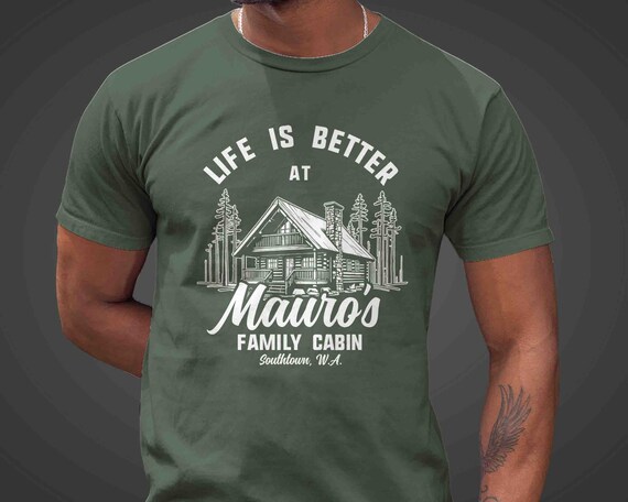Men's Personalized Cabin T Shirt Life Is Better At Cabin Shirts Custom Camp Shirt Camping T Shirts Group Matching Tees Unisex Gift Idea Trip