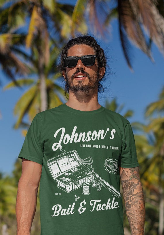 Men's Personalized Fishing T Shirt Bait & Tackle Shirts Custom T Shirt  Fisherman Shirts Vintage Tee -  Sweden