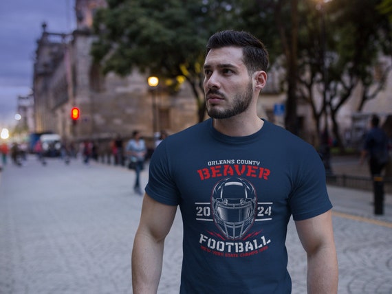 Men's Personalized Football T Shirt Custom Football Dad Shirt Modern Helmet Streetwear Graphic Team Unisex Shirts Gift Idea