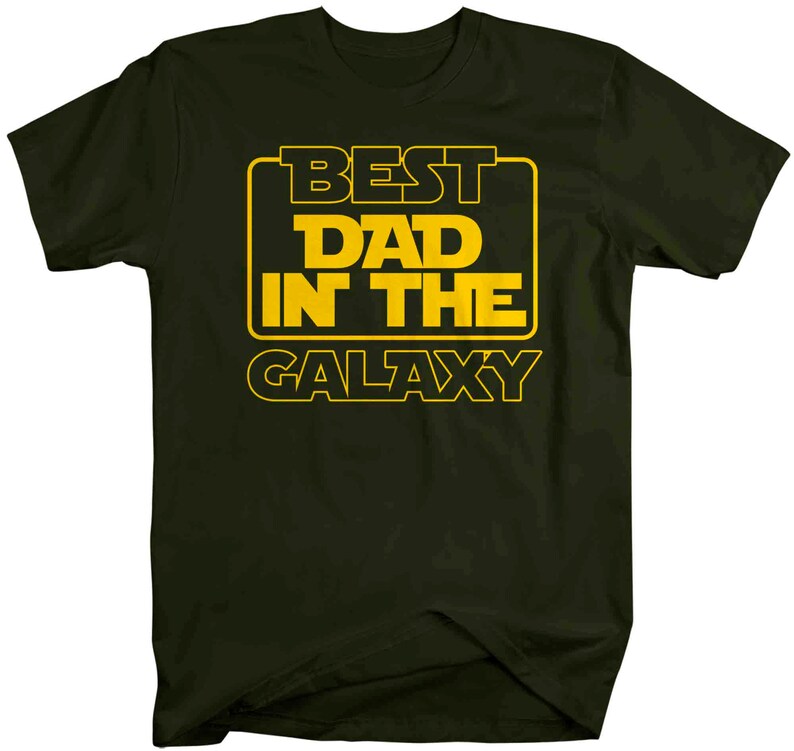 Men's Funny Dad Shirt Best Dad in Galaxy T Shirt Scifi Etsy