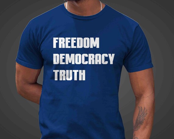 Men's Subtle Anti Trump TShirt Anti Maga Shirt Tee Anti FDT Freedom Democracy Truth Fuck Trump Tee Political Unisex T Shirt Feminist Unisex