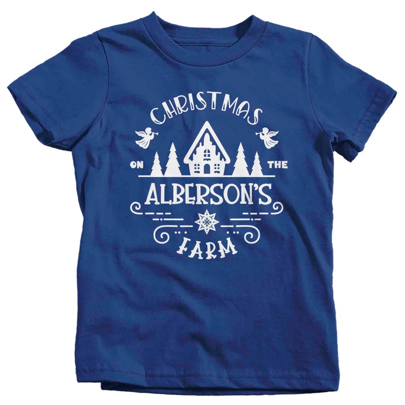 Personalized Christmas Shirt Farm Holiday Shirt Xmas Tree Etsy
