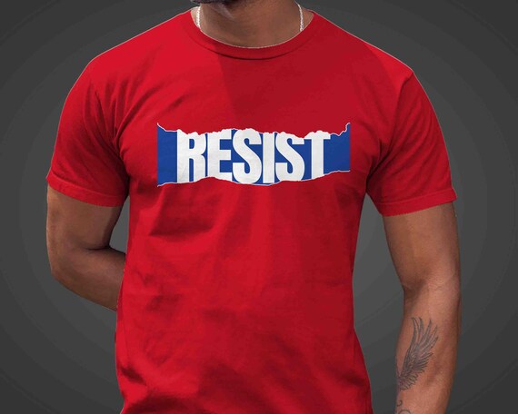 Men's Anti Trump TShirt Anti Maga Resist Shirt Tee Blue Democrat Gift Idea Vote Protest Women's Political Unisex T Shirt Feminist